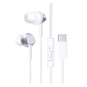 BASEUS ENCOK CZ11 stereo slušalice tipa C s kontrolom glasnoce, bijele