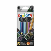 Metallic 12-delni komplet barvnih svinčnikov - Carioca