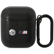 Bmw USNJENI ETUI BMW CURVED LINE AIRPODS COVER 1/2 ČRN, (22006332)