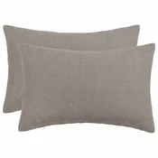 vidaXL Prevleka za blazino 2 pcs HEERLEN Svetlo siva 50 x 80 cm Bouclé