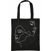 Black canvas bag One Line