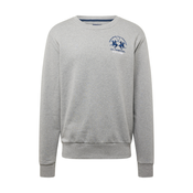 La Martina Sweater majica, mornarsko plava / siva / bijela