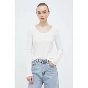 Majica z dolgimi rokavi Levis ženski, bež barva