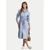 Polo Ralph Lauren Srajčna obleka 211928804002 Modra Straight Fit