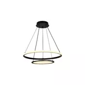 Rabalux Visilica Jasero, LED, Sa daljinskim, 42W, CCT, o51cm, Crna