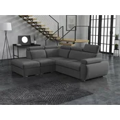 Kotna garnitura Columbus 228 (Kronos 22) Siva, Funkcija spanjeFunkcija spanje, PredalPredal, 260x230x85cm