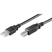 MicroConnet Kabel USB A-B 2.0, 1,8m