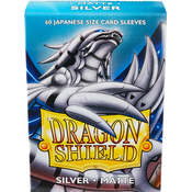 Dragon Shield 60 Japanese Size Sleeves - Silver Matte