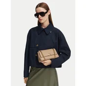 Tory Burch Ročna torba Charlie Quilted Small Shoulder Bag 185829 Kremna