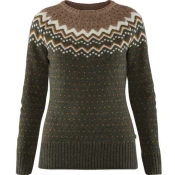 Fjällräven Övik Knit Sweater W., temno zelena, m