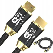 Verkgroup HDMI 2.1 video kabel ultra visoke hitrosti 8k 60hz 4k 120hz hq zlati 150cm