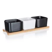 BANQUET BRILLANTE Komplet posod iz bambusa 28,2 x 9,8 x 7 cm, 3 + 1 kos