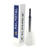 Rezkar iz karbidne trdine 2,5 x 4D x 50 mm 4 rezila 45 HRC