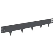Vidaxl Robovi trave 30 szt. 100 x 15 cm Jeklo Antracit