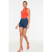 Trendyol Milla ženski šorts Twoss20Sr0210, Tamno plava-Indigo