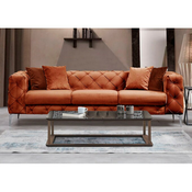 Narancasta baršunasti sofa 237 cm Como – Artie