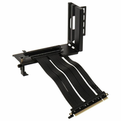 Raijintek Paxx Vertikale PCI-Slot-Blende + PCIe x16 Riser Flachband-Kabel, 20cm 0R400047