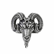 Prstan ALCHEMY GOTHIC - Baphomet - Kositer - R239