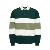 Only & Sons Majica ONSBENEDICT kivi / temno zelena / bela