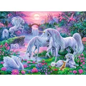 Ravensburger Sestavljanka Enorožci ob sončnem zahodu XXL 150 kosov