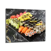 shumee Steklena zaščitna plošča za štedilnik 60x52 Sushi