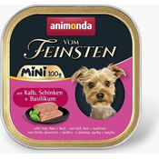 Mokra pasja hrana Vom Feinsten Adult Mini - teletina in šunka