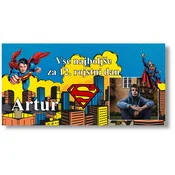 Personal Rojstnodnevni transparent s sliko - Superman Dimenzije transparenta: 130 x 260 cm
