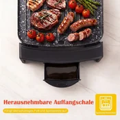 Costway Električni žar 2150 W namizni žar 44x24 cm