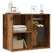 vidaXL garderobna omarica iz starega lesa 80x40x65 cm inženirski les
