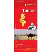Tunisia - Michelin National Map 744
