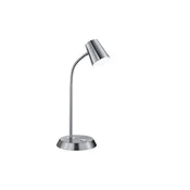Trio Lighting Namizna svetilka LED v barvi niklja Narcos - Študija / pisarna - Sodobni - nikelj, bela - Kovina