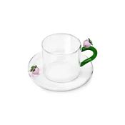 Ichendorf Milano skodelica s podstavkom iz borosilikatnega stekla Fruits and Flowers 300 ml