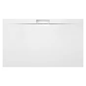 KAZUKO Pladenj za prhanje iz litega marmorja, 150x90 cm, bel - Bela - 150x90x3 cm - Polysan - KAZUKO - 24 - Liti marmor - 1500 - Pravokotni - 900 - 30 - 14