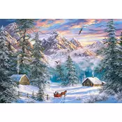 Castorland - Puzzle Gorski božič - 1 000 kosov