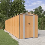 vidaXL Vrtna lopa svetlo rjava 192x855x223 cm pocinkano jeklo