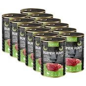 Super Rafi Cat Adult P&F Game and Chicken hearts 12 x 400 g