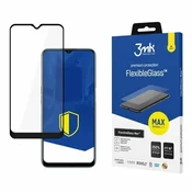 3MK Hibridno steklo za Oppo A16 3MK FlexibleGlass Max ojačano črno