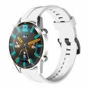 Silikonski remen za pametni sat Huawei Watch GT / GT2 / GT2 Pro: bijeli - Huawei Watch GT 46mm - Hurtel