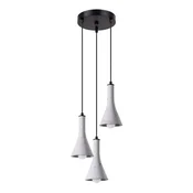 SOLLUX lighting Siva okrogla viseča svetilka z betonskim senčnikom, trojna REA 3xE14 10W SL.1226 Sollux Lighting