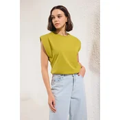 Trendyol Milla Ženska majica TWOSS20TS0021, Zelena