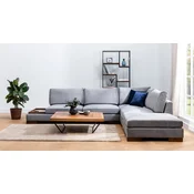 Atelier del Sofa Ugaona garnitura Tulip 97x80x313cm Tamnosiva