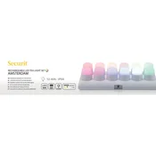 Vermes Amsterdam LED Stolne Svjetiljke – Set 12 Kom s Punjačem, Topla Bijela + RGB