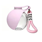 INF Prenosna okrogla skodelica za vodo za pse in mačke, brez puščanja Pink, (5000302112)