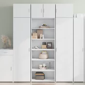 vidaXL Visoka omara bela 70x41x185 cm inženirski les