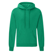 Green Mens Hooded Sweat Fruit of the Loom