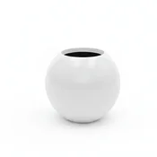 Okrasni lonec MOON 40x36 cm bele barve - bela - 25 do 50 cm - Fiberglass - 31 do 50 cm