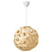 ÖDLEBLAD/SUNNEBY Viseča svetilka, brezov furnir/bela, 48 cm
