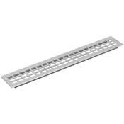 Prezračevalna Rešetka 400x80mm Naravno Eloksiran