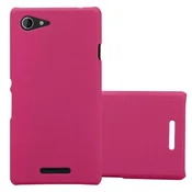 Cadorabo Cadorabo Case, združljiv s Sonyjem v Frosty Pink - Hard Case zaščitni pokrov v zmrznjenem videzu proti praskam in udarcem, (20564676)