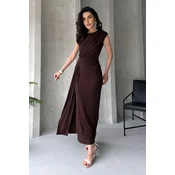 Trendyol Milla Ženska haljina Tprss25El00316, Braon